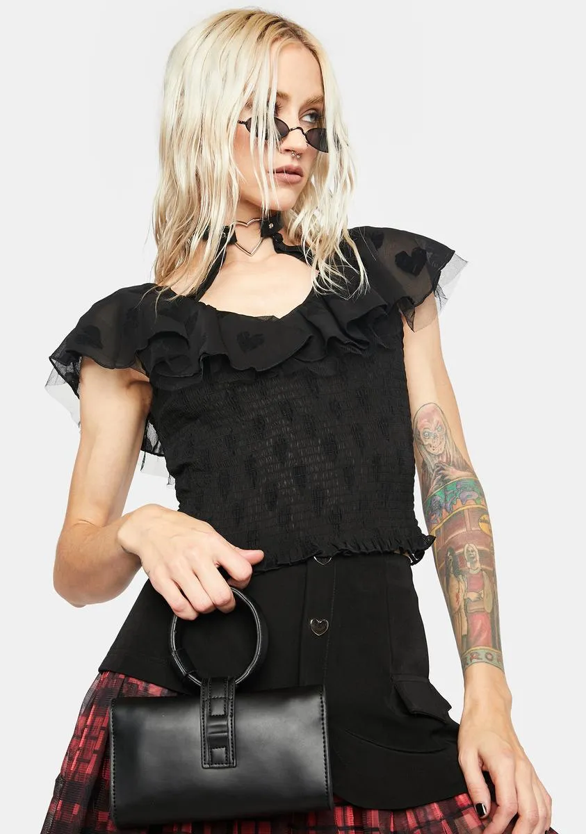 Free Series V-Neck Detachable Faballa Collar T-Shirt sold by Dolls Kill product image thumbnail 2