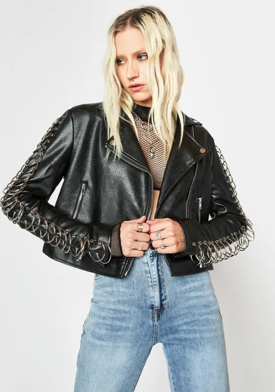 Ringo Leather Jacket sold by Dolls Kill