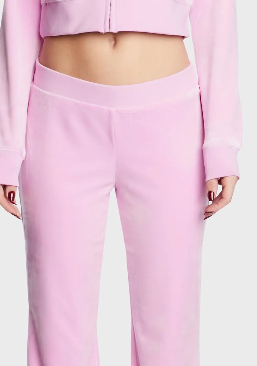 Violet Dusk Big Bling Velour Track Pants sold by Dolls Kill product image thumbnail 4
