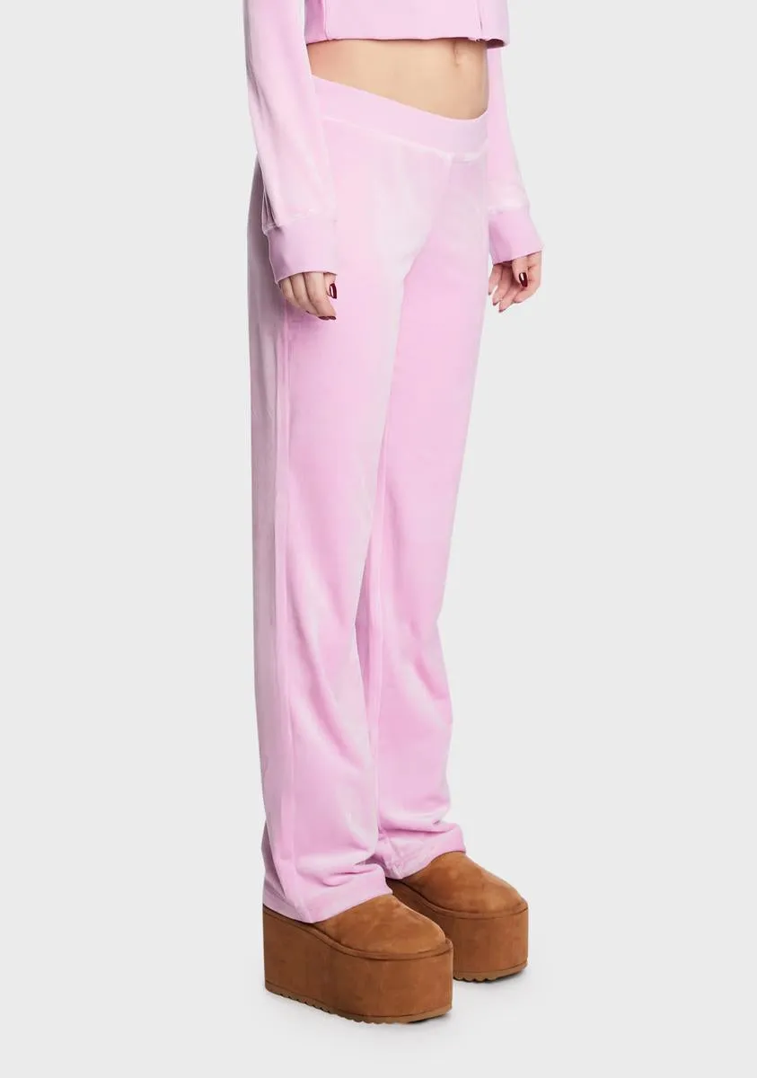 Violet Dusk Big Bling Velour Track Pants sold by Dolls Kill product image thumbnail 5