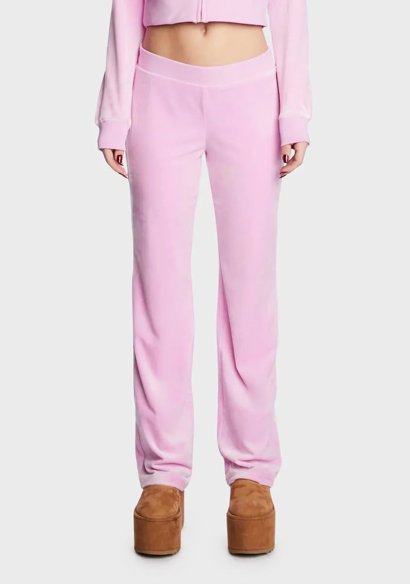 Violet Dusk Big Bling Velour Track Pants sold by Dolls Kill product image thumbnail 2