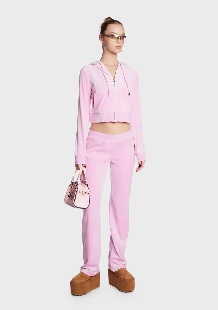 Violet Dusk Big Bling Velour Track Pants sold by Dolls Kill product image thumbnail 3