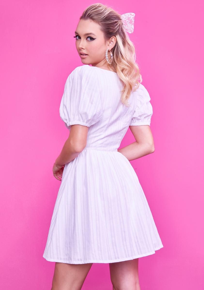 Halo Wrangle Me Puff Sleeve Mini Dress sold by Dolls Kill product image thumbnail 4