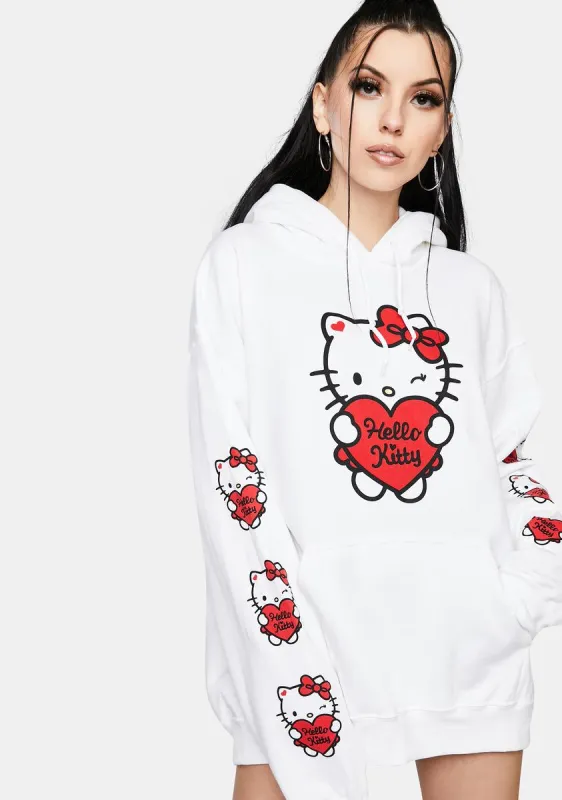 x Hello Kitty Oversized Graphic Hoodie sold by Dolls Kill
