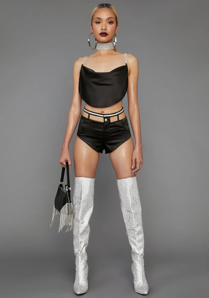 Diamond Dancing Cutout Shorts sold by Dolls Kill product image thumbnail 3