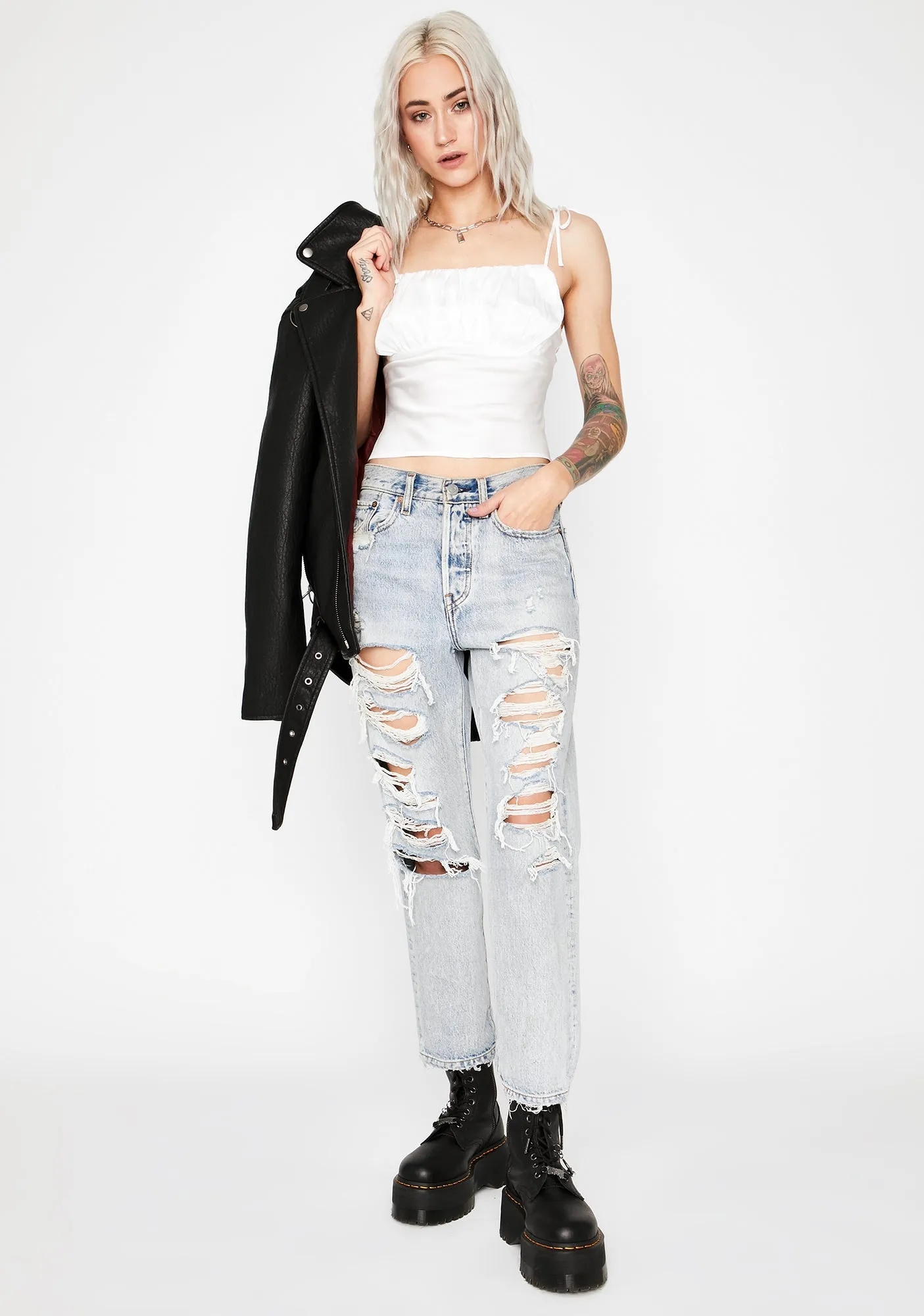 No BS Allowed Satin Top sold by Dolls Kill product image thumbnail 3