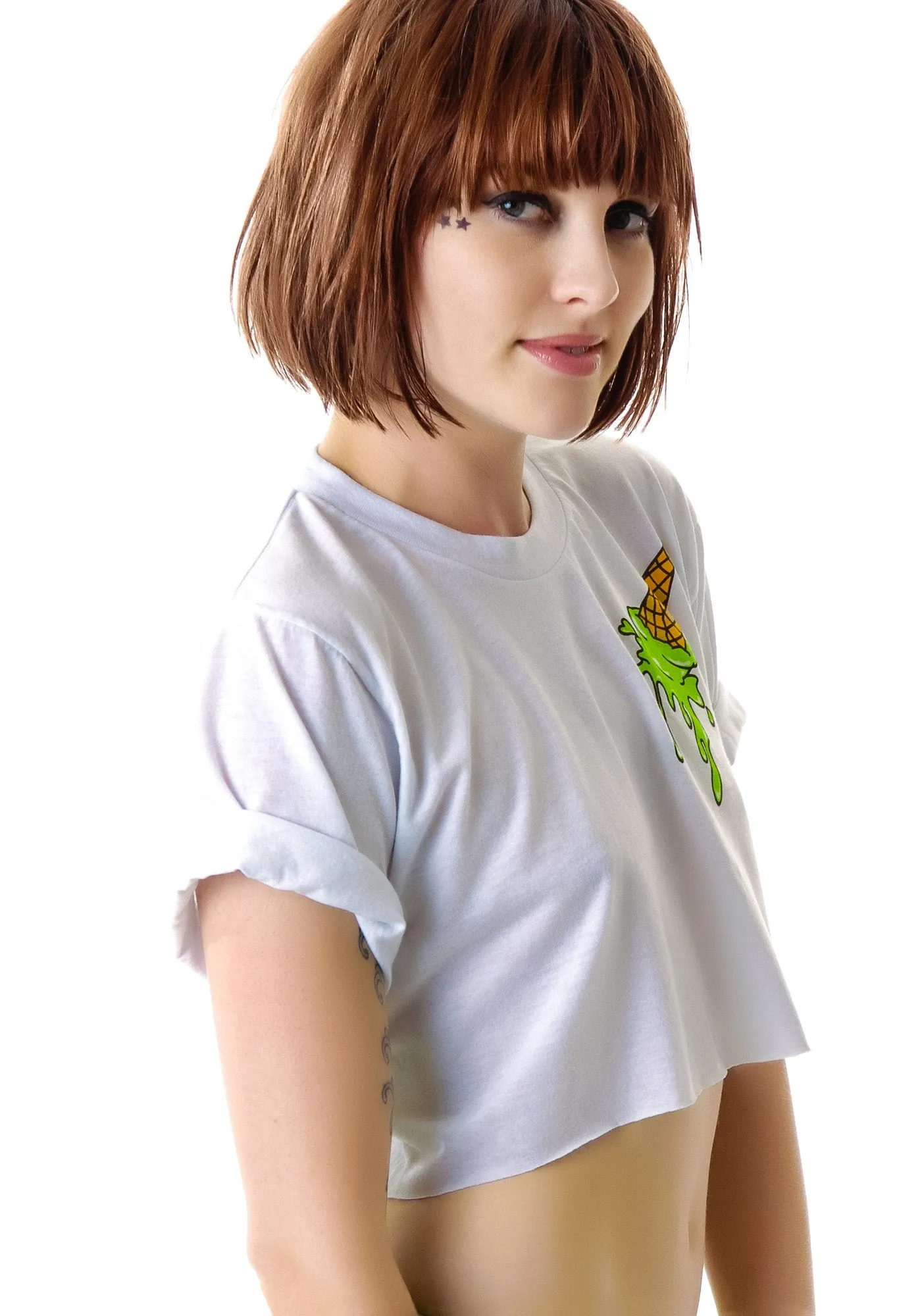 I'm Melting Ice Cream Crop Tee sold by Dolls Kill product image thumbnail 5