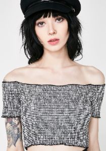 Get Faded Crop Top sold by Dolls Kill