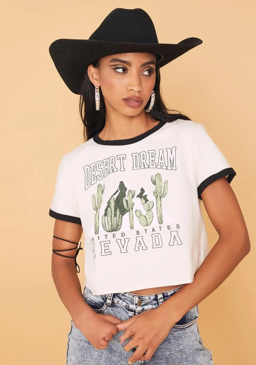 Desert Dreaming Crop Tee sold by Dolls Kill