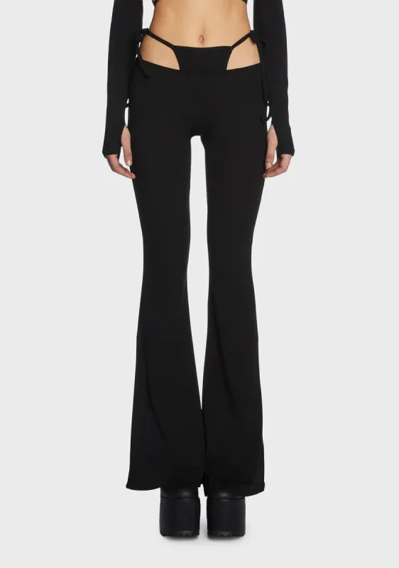 Rebel Aura Cut-Out Pants sold by Dolls Kill