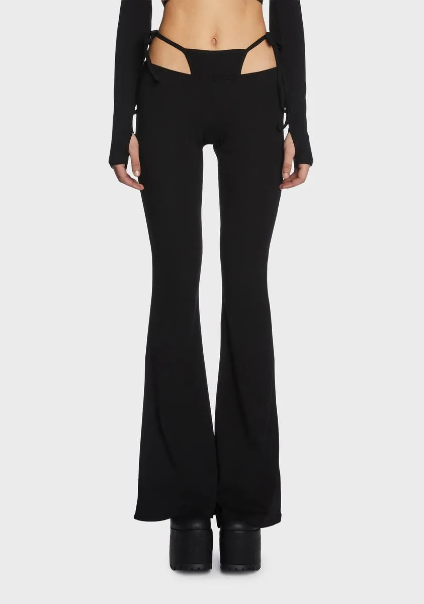 Rebel Aura Cut-Out Pants sold by Dolls Kill