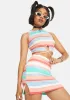 First To Know Striped Bodycon Mini Skirt sold by Dolls Kill