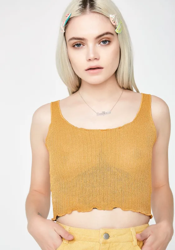 Show It All Knit Tank Top sold by Dolls Kill