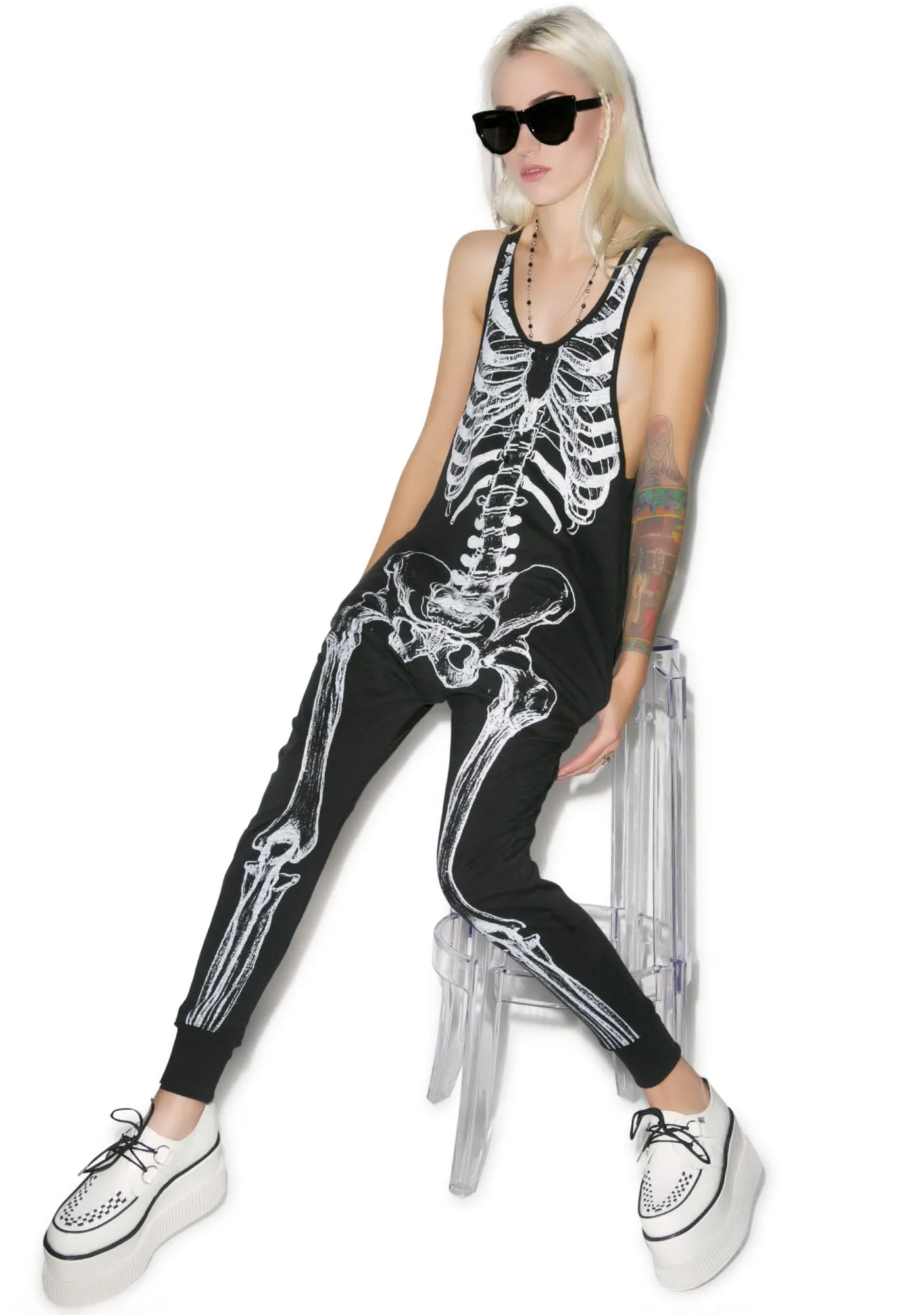 Them Bones Romper sold by Dolls Kill product image thumbnail 2
