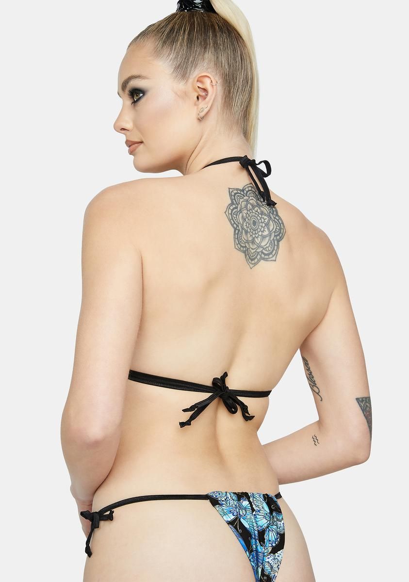 Blue Metallic Butterfly Set sold by Dolls Kill product image thumbnail 4