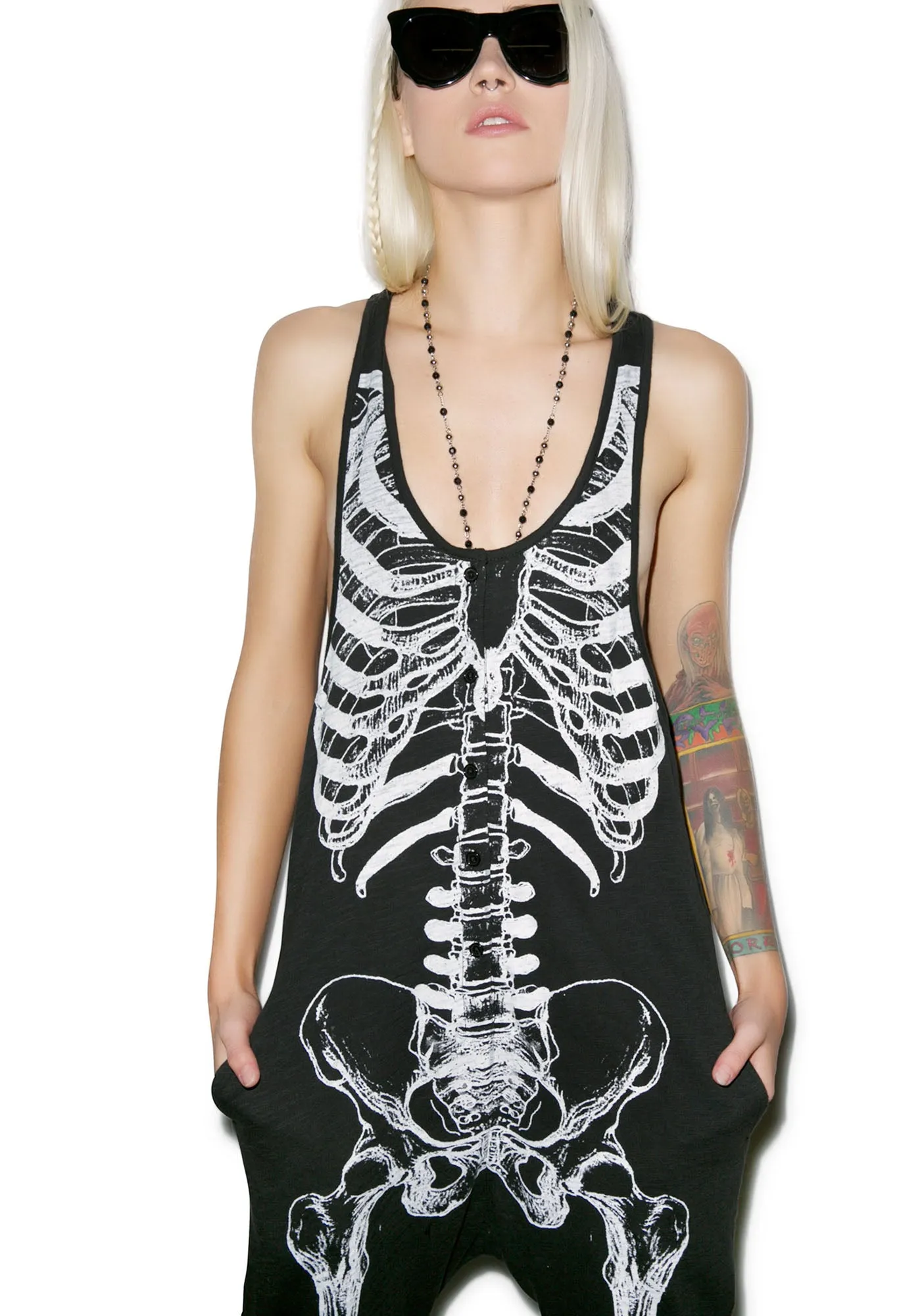 Them Bones Romper sold by Dolls Kill product image thumbnail 3
