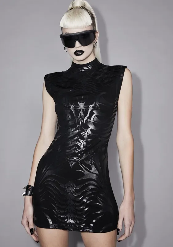 Never Get Nervous Sleeveless Mini Dress sold by Dolls Kill