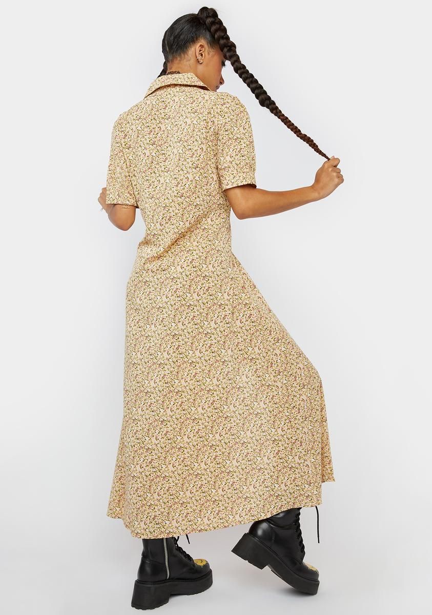 Honey Starstruck Meadow Midi Shirt Dress sold by Dolls Kill product image thumbnail 4