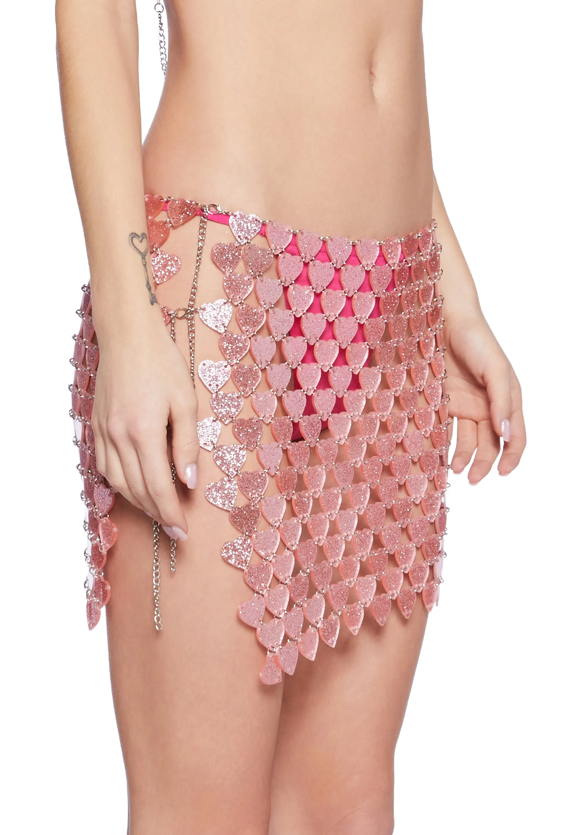 Smitten Image Chain Mini Skirt sold by Dolls Kill product image thumbnail 5