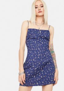 Wishful Thinking Floral Tie Back Dress sold by Dolls Kill