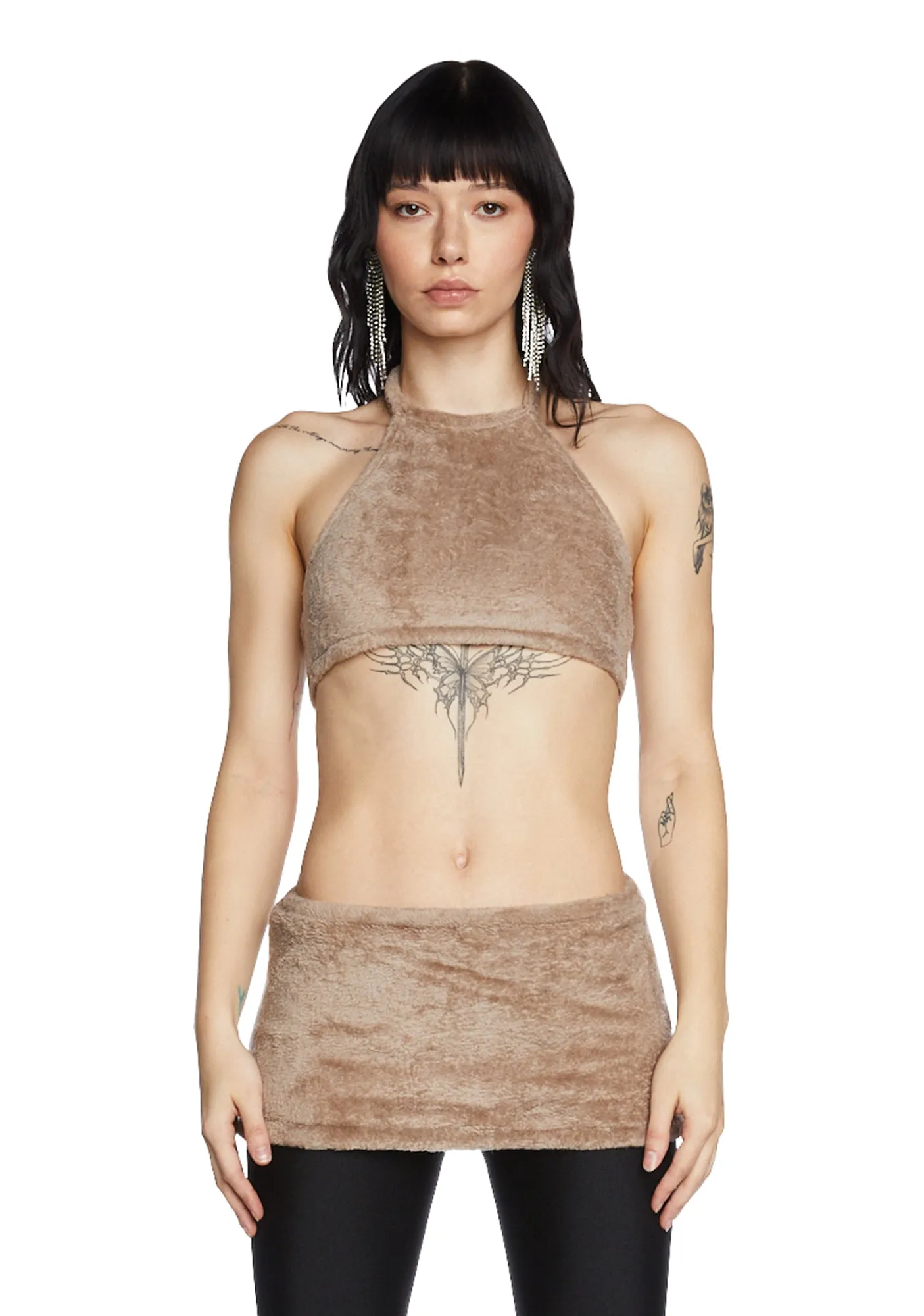 Coffee Hot Deal Skirt Set sold by Dolls Kill