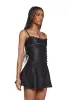 Julia Vegan Leather Mini Dress sold by Dolls Kill