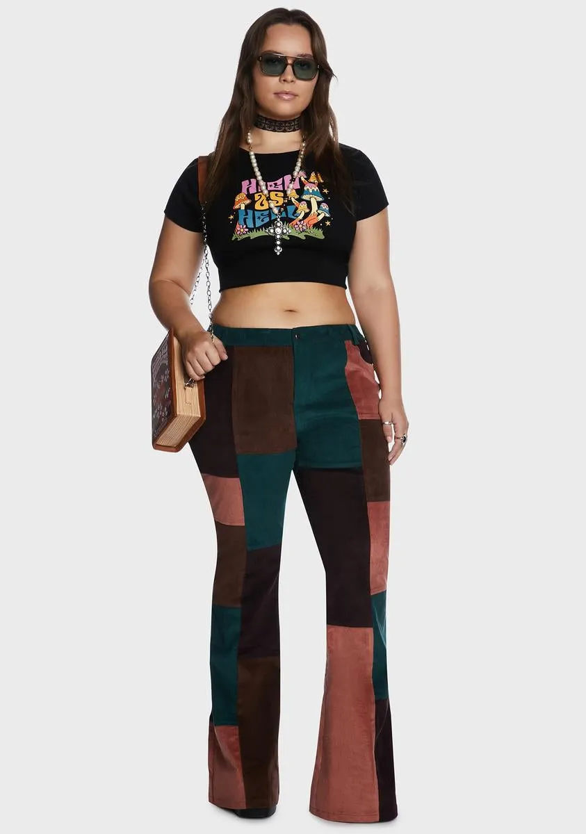 Plus Wonderstruck Corduroy Flare Pants sold by Dolls Kill product image thumbnail 3