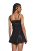 Julia Vegan Leather Mini Dress sold by Dolls Kill