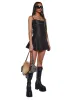 Julia Vegan Leather Mini Dress sold by Dolls Kill