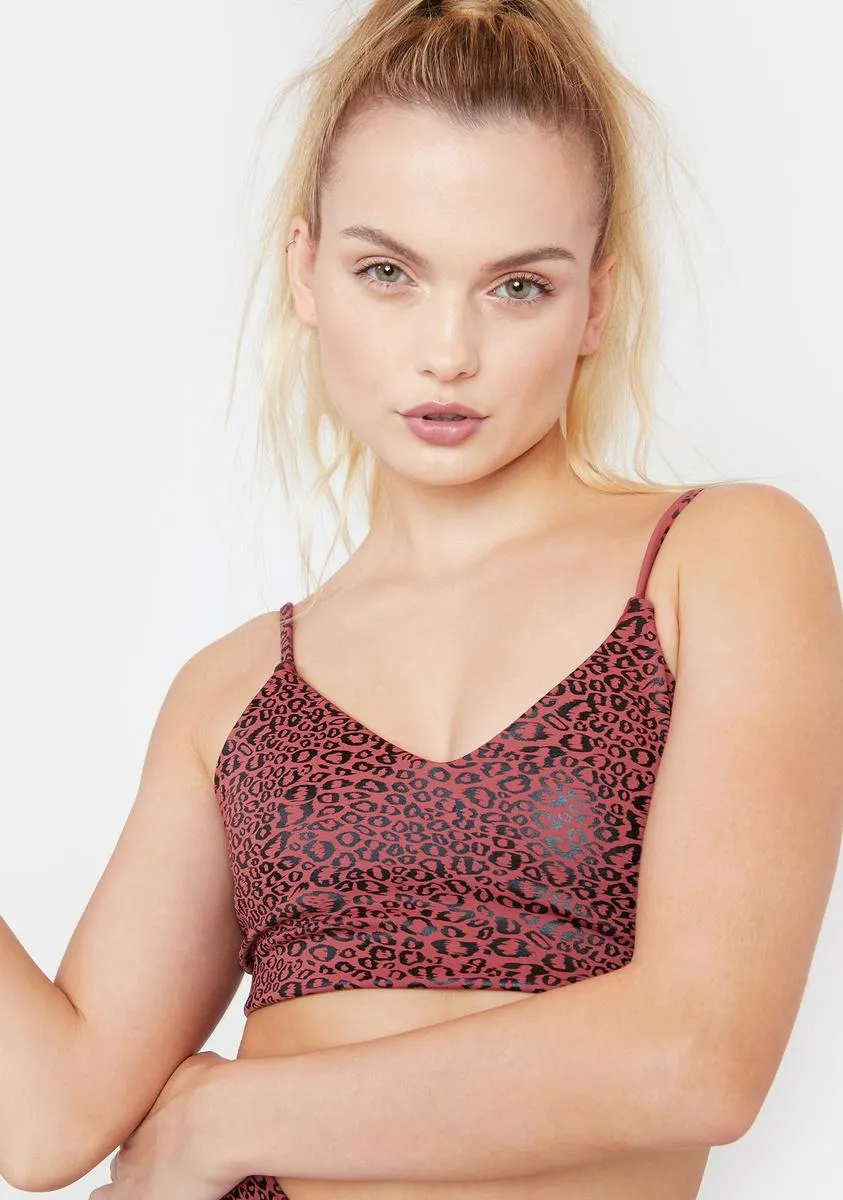 Marsala Leopard Georgia Top sold by Dolls Kill