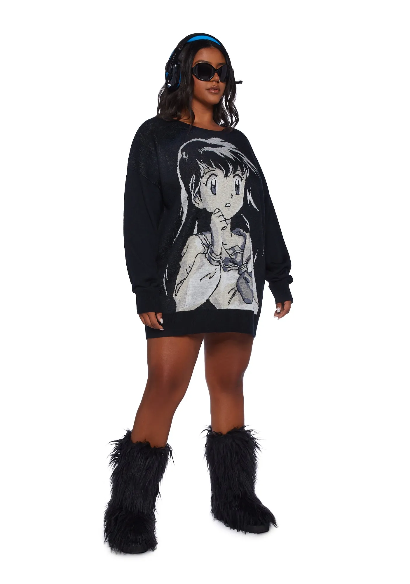 Plus My Beloved One Oversized Sweater sold by Dolls Kill product image thumbnail 2