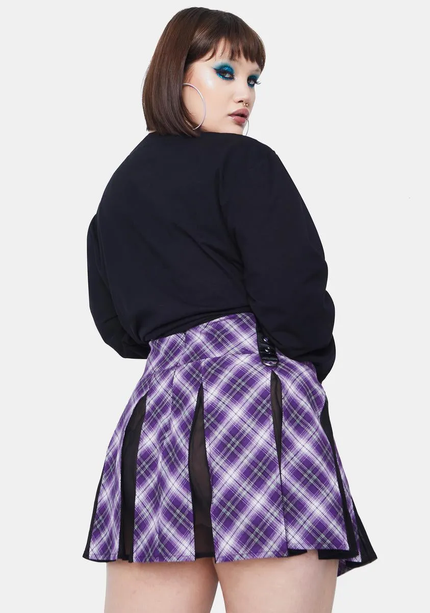 My Intuition On Point Plaid Mini Skirt sold by Dolls Kill product image thumbnail 4