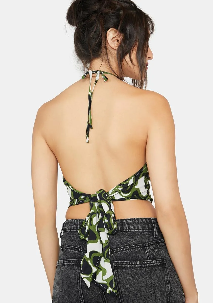 Artful Action Halter Crop Top sold by Dolls Kill product image thumbnail 4