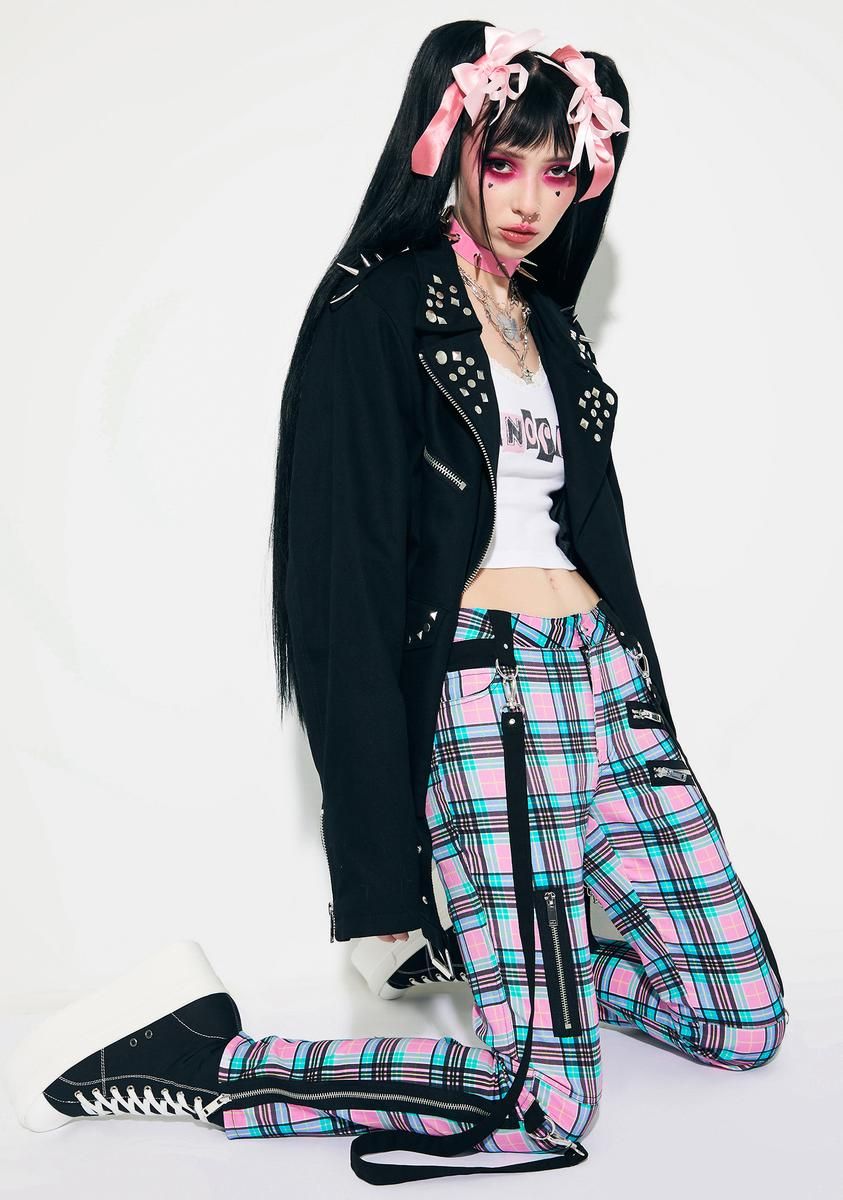 Mistakes & Heartbreaks Plaid Pants sold by Dolls Kill product image thumbnail 2
