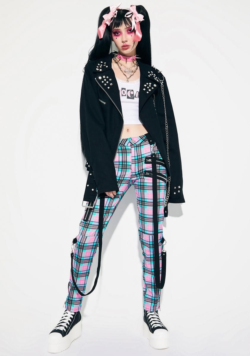 Mistakes & Heartbreaks Plaid Pants sold by Dolls Kill product image thumbnail 3