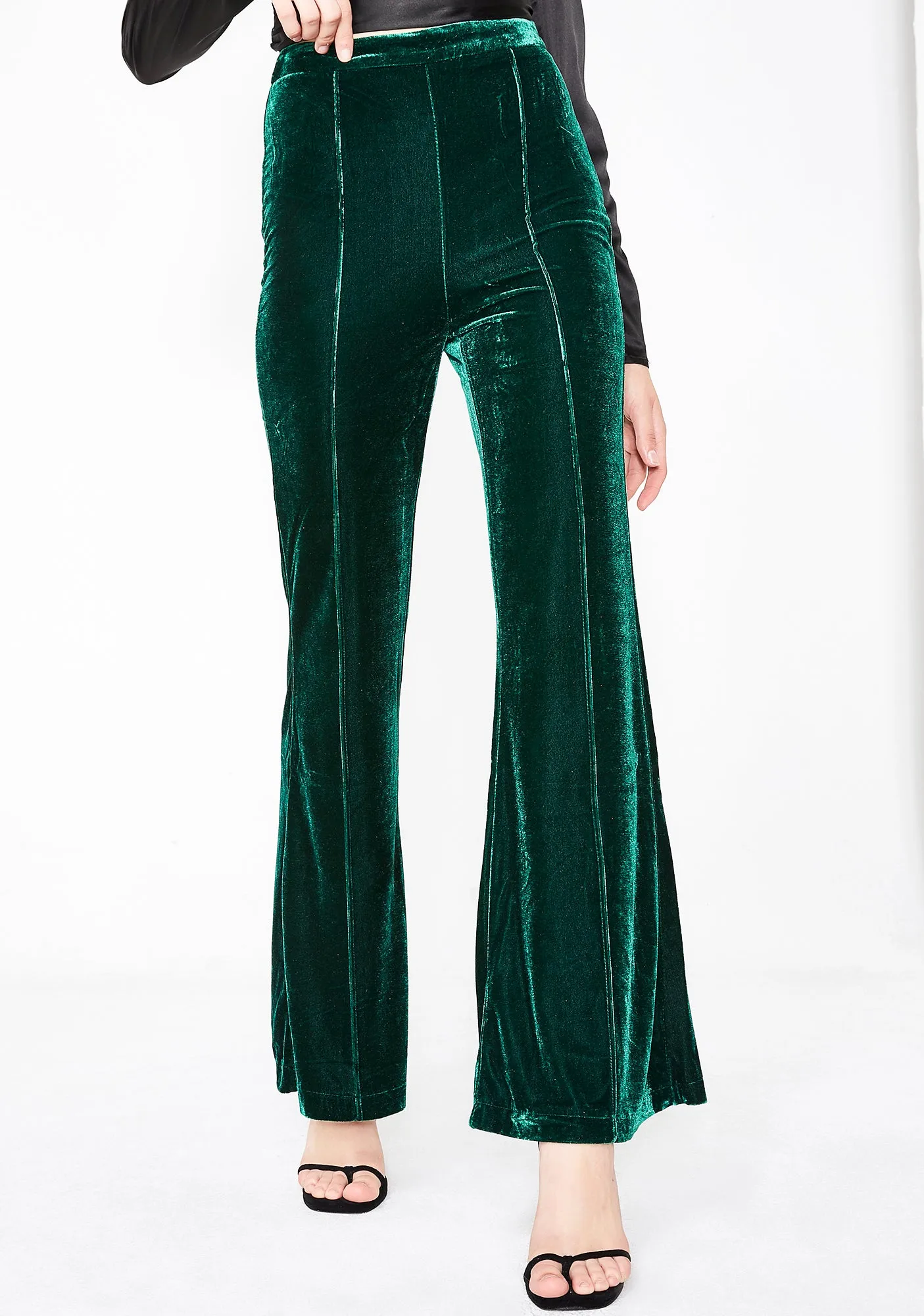Luxxurious Lady Velvet Pants sold by Dolls Kill