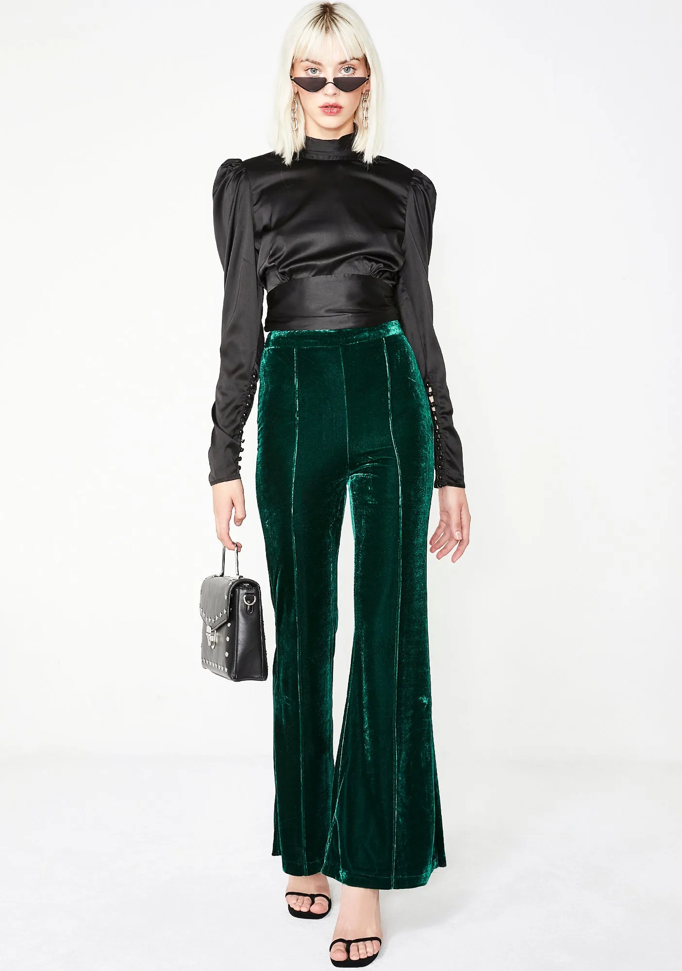 Luxxurious Lady Velvet Pants sold by Dolls Kill product image thumbnail 5