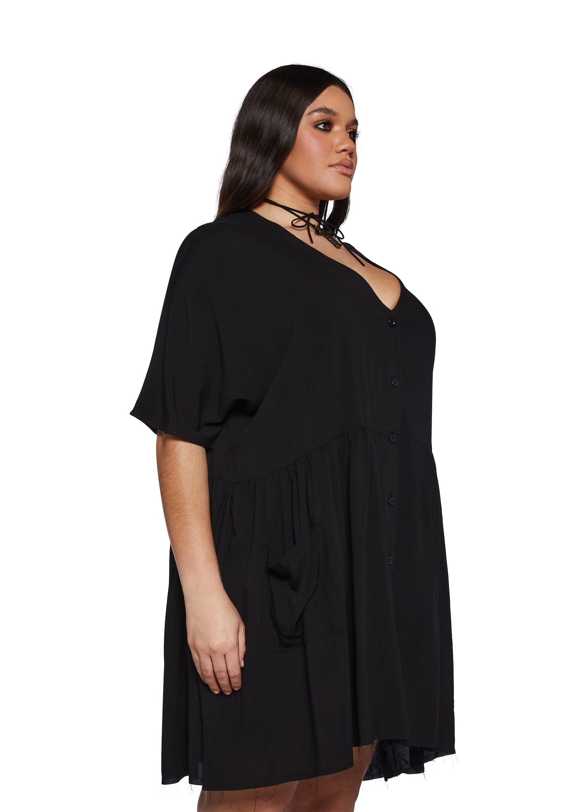 Plus Not Your Babydoll Dress - Black sold by Dolls Kill product image thumbnail 3