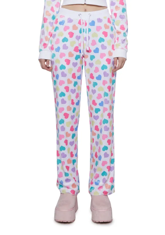 Loyal Maneater Velour Track Pants sold by Dolls Kill