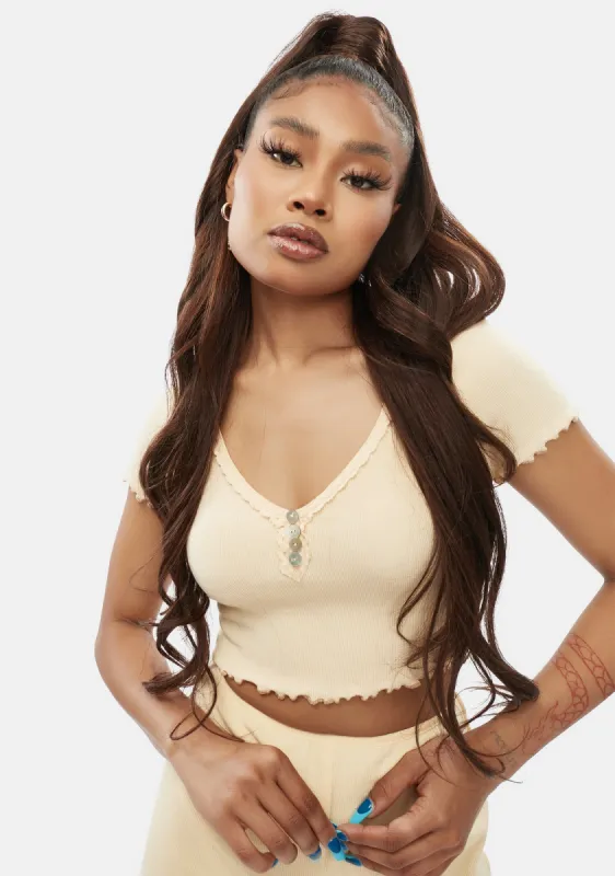 Great Delight Knit Crop Top sold by Dolls Kill