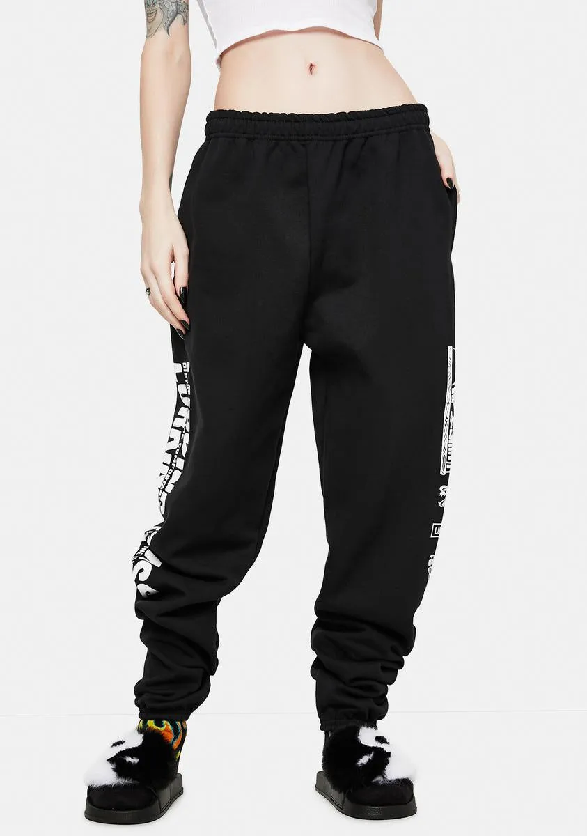 Crossbones Sweatpants sold by Dolls Kill product image thumbnail 3