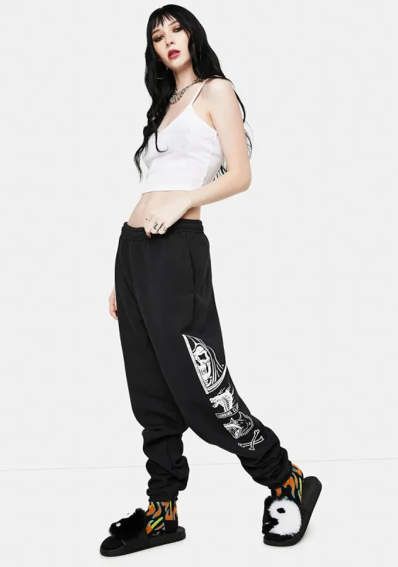 Crossbones Sweatpants sold by Dolls Kill