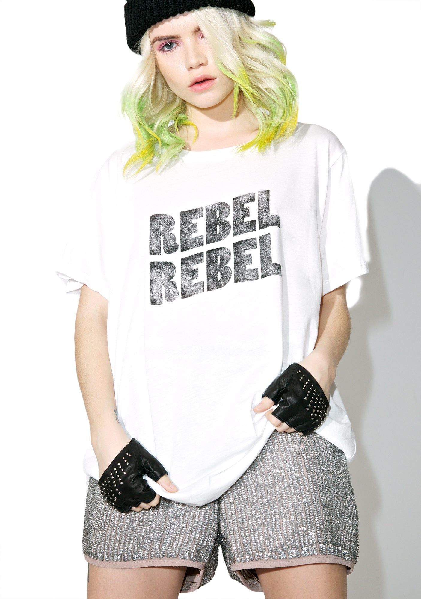 Rebel Rebel Tee sold by Dolls Kill product image thumbnail 3