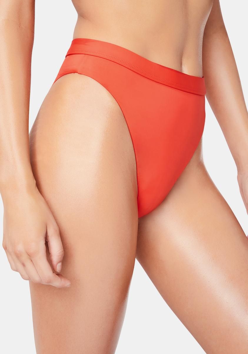 Red Ultra Bikini Bottoms sold by Dolls Kill