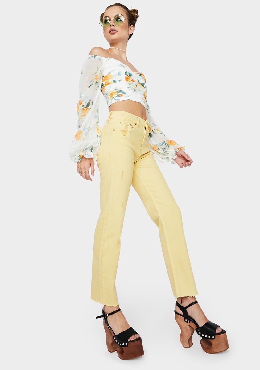 Golden Hour Straight Up High Rise Jeans sold by Dolls Kill product image thumbnail 3