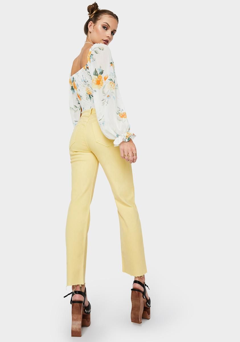 Golden Hour Straight Up High Rise Jeans sold by Dolls Kill product image thumbnail 4