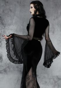 Private Misery Velvet Crop Top sold by Dolls Kill