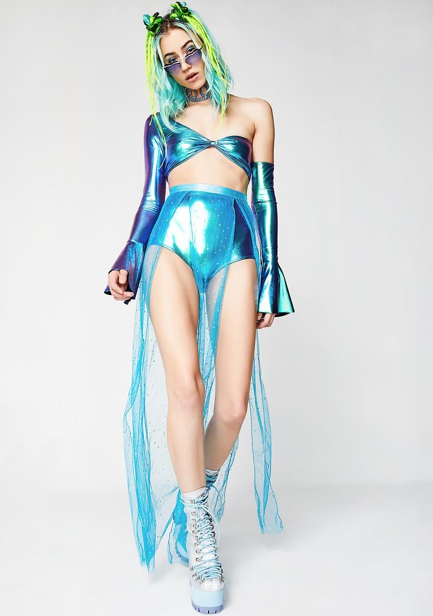 Ice-Y Beatz Sheer Maxi Skirt sold by Dolls Kill product image thumbnail 4