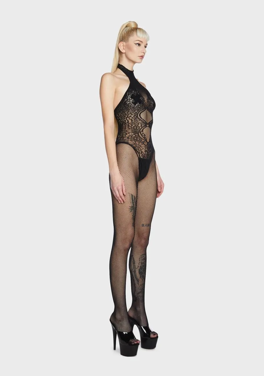 I'd Run Away Fishnet Bodystocking sold by Dolls Kill product image thumbnail 3