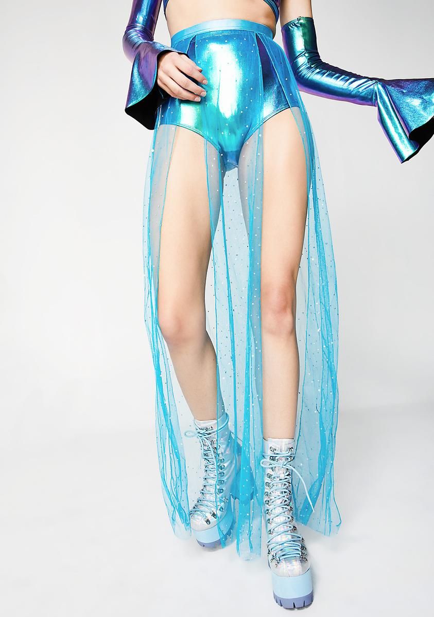 Ice-Y Beatz Sheer Maxi Skirt sold by Dolls Kill product image thumbnail 3